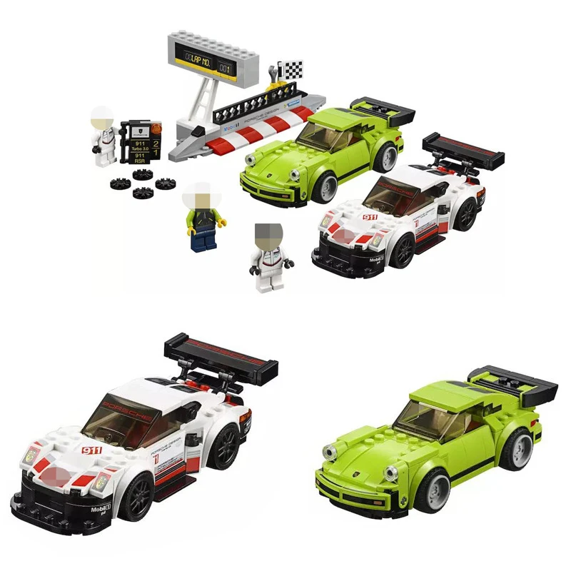 28018 City Series Super Racing Car Sportscar Speed Rally Champions Building Blocks Compatible Legoing 75888 Educational Bricks | Игрушки и