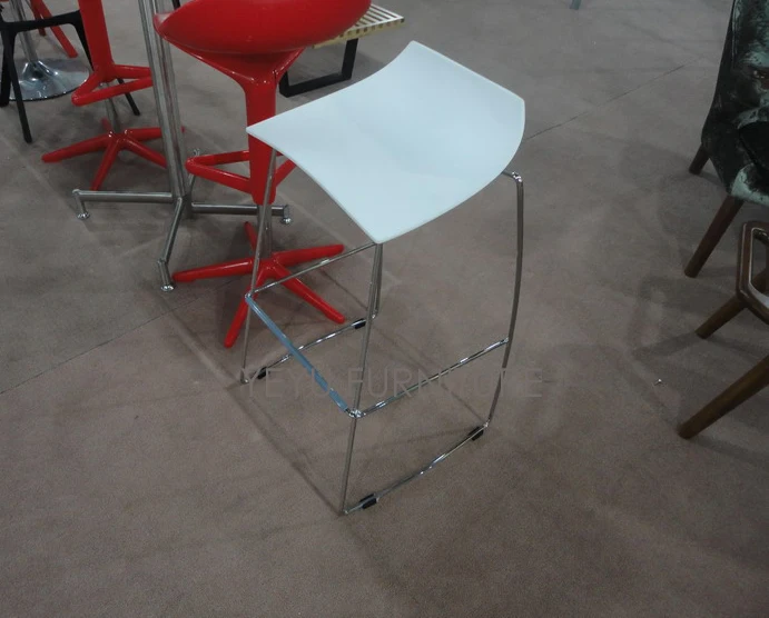 Минималистический современный дизайн пластиковый и Металлический Стальной барный стул хороший популярный барный стул мебель для бара гостиная счетчик стул