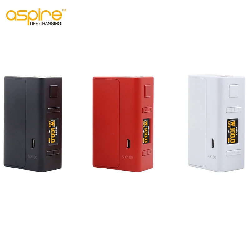 

Electronic Cigarette Mod Original Aspire NX100 Mod 75W100W TC Box Mod NX 100W Powered by 18650 Battery