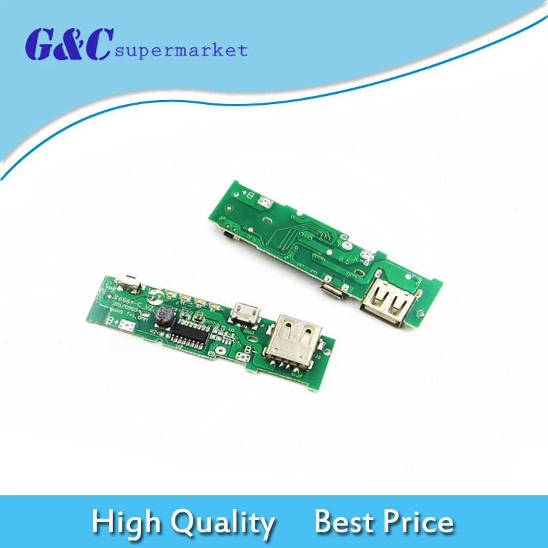 

For 18650 Battery DIY 5V 1A Power Bank Charger Board Charging Circuit PCB Board Power Supply Step Up Boost Module Mobile Phone