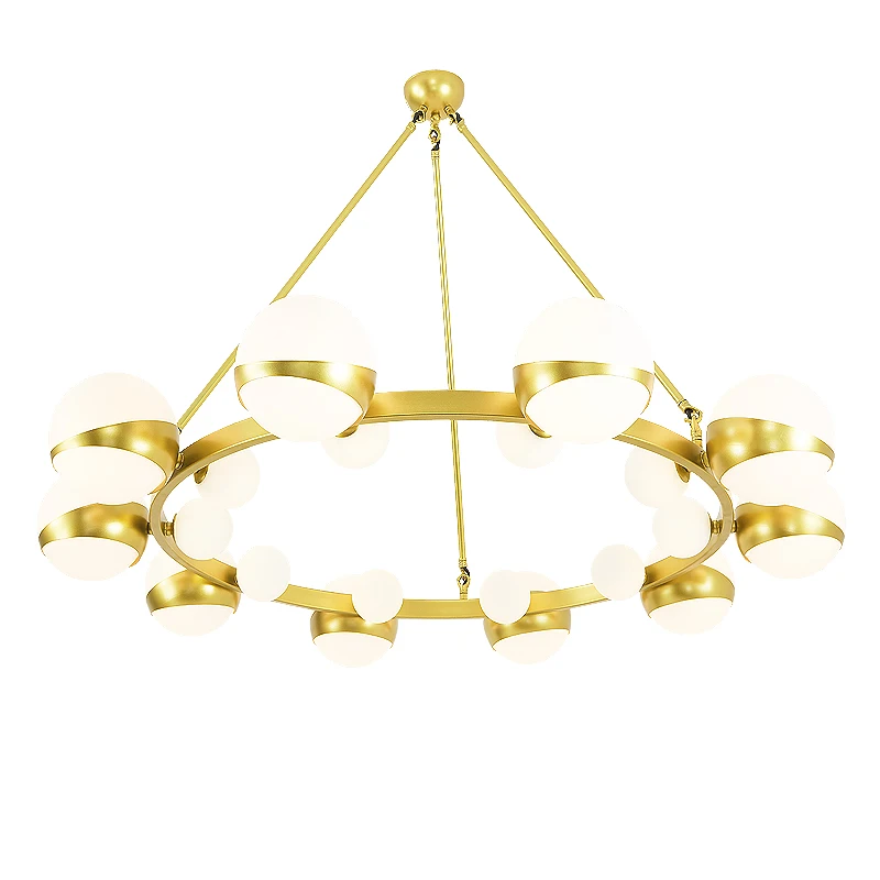 

Modern Kung LED Pendant Light 18 head 9pcs E14 and 9pcs G4 led lamp plating led droplight Foyer Dining Room Cafe Hotel Fixture