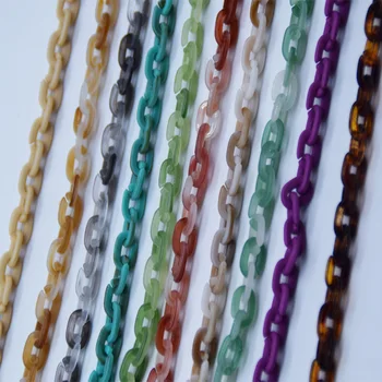 

1 m length Resin Chain Wholesale Fashion Plastic Bag Strap Obag Handle Acessories Bag Parts Hanger Acrylic Purse Handle Chains