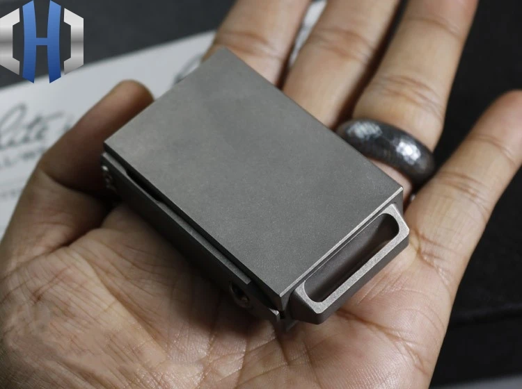 Caixa de Armazenamento Tático ao ar Criativo Portátil Compacto Liga Titanium Draw Matchbox Livre Edc 10 Ferram. atividade ar livre