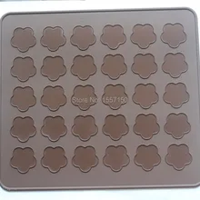 26x29 см 30 круг доступны Макарон силиконовая для десерта коврик для выпечки Форма для маффинов форма цветка сливы