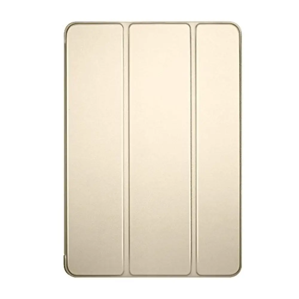Для iPad 2/3/4 ультра тонкий легкий умный чехол складываются в три раза подставка с гибкой мягкая термополиуретановая накладка на заднюю панель для iPad2 IPAD3 IPAD4 планшет - Цвет: Gold