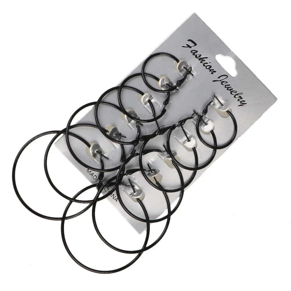 Маленькая серьга кольцо Set 2 5 cm 3cm 3 4cm 4 5cm в виде кольца Aros Largos Argola Brinco Aro для