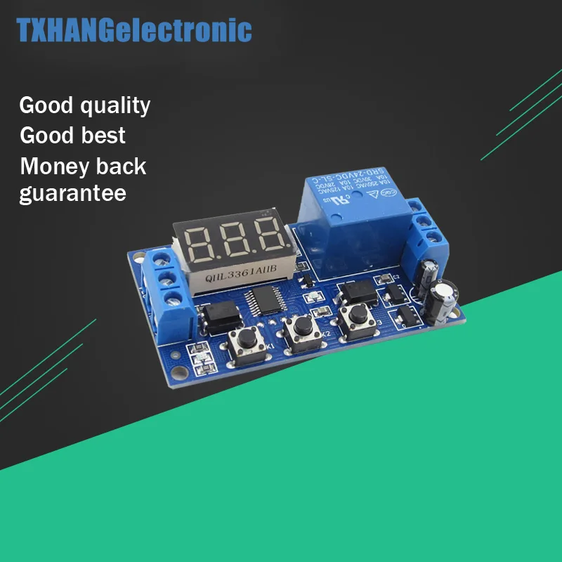 

Digital LED Trigger Delay Time Cycle Timer Control Switch Relay Module 24V
