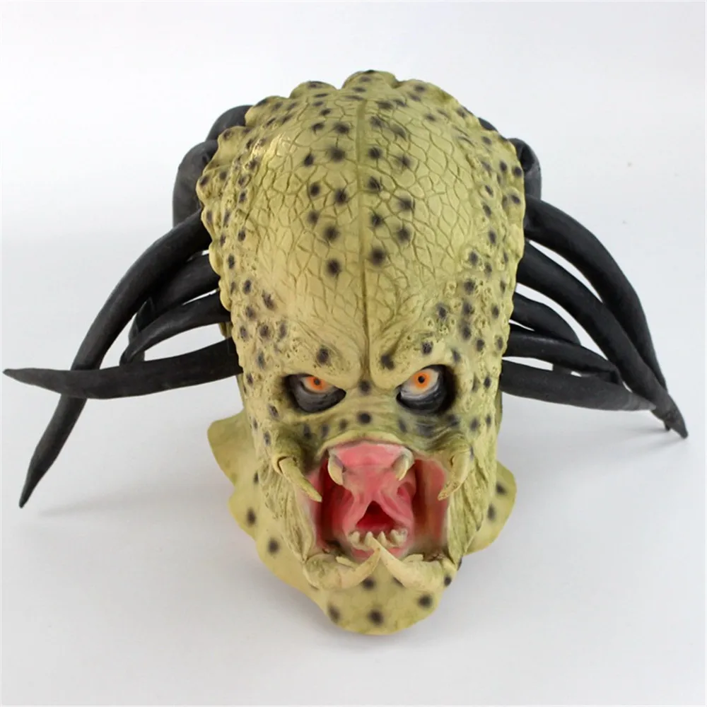 

Alien vs Predator Latex Mask Cosplay Movie Predator Halloween Terror Mask Prop
