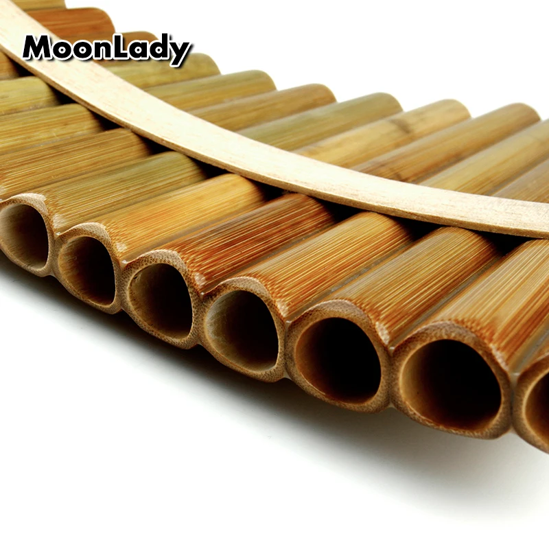 18 Pipes Pan Flute F Key Pan Pipes Woodwind Instrument Chinese Traditional Musical Instrument Bamboo flute