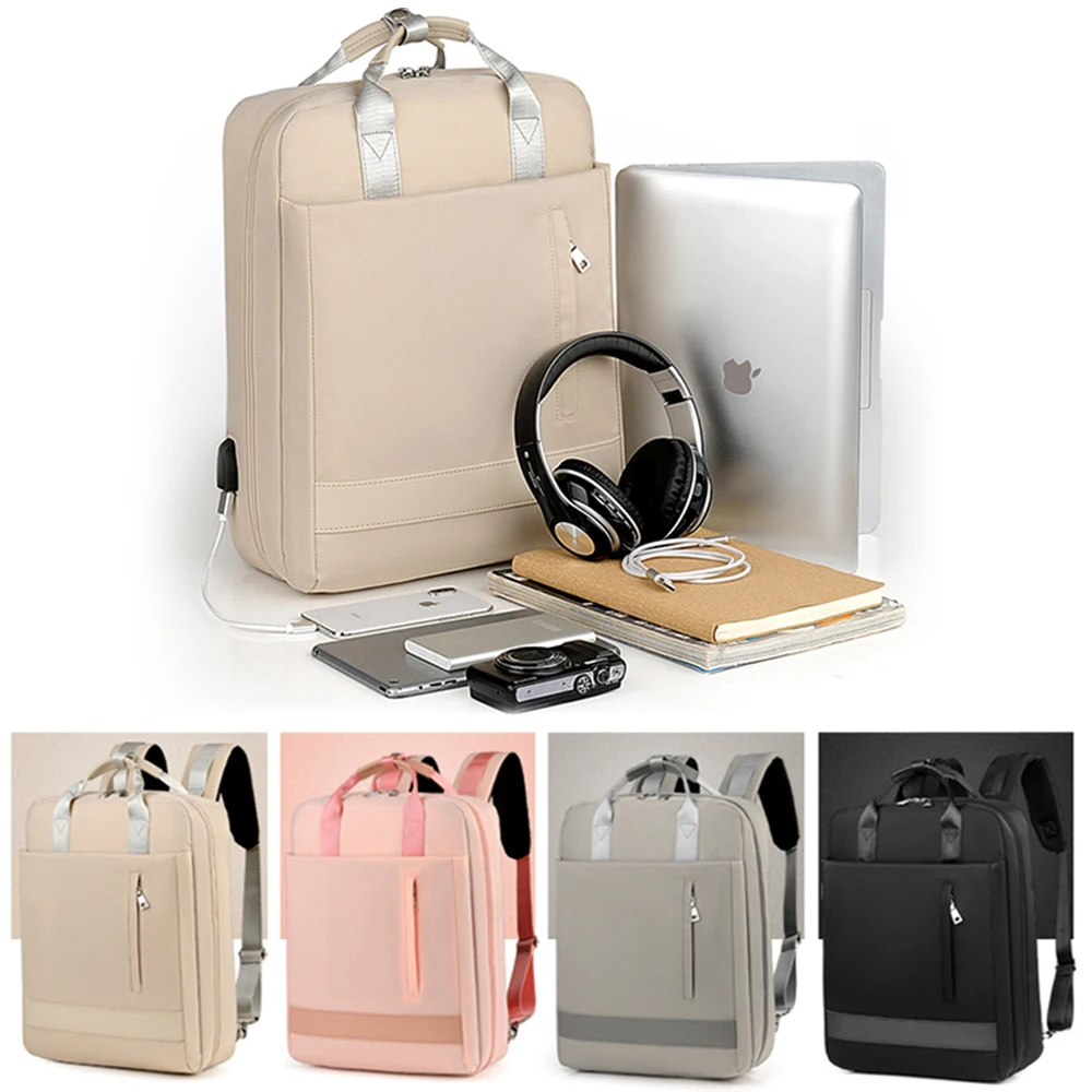 Модный мужской и женский чехол для ноутбука с USB зарядкой, сумка для ноутбука, сумка для отдыха и путешествий, сумка на плечо 13," 14,1" 15,6 дюйма