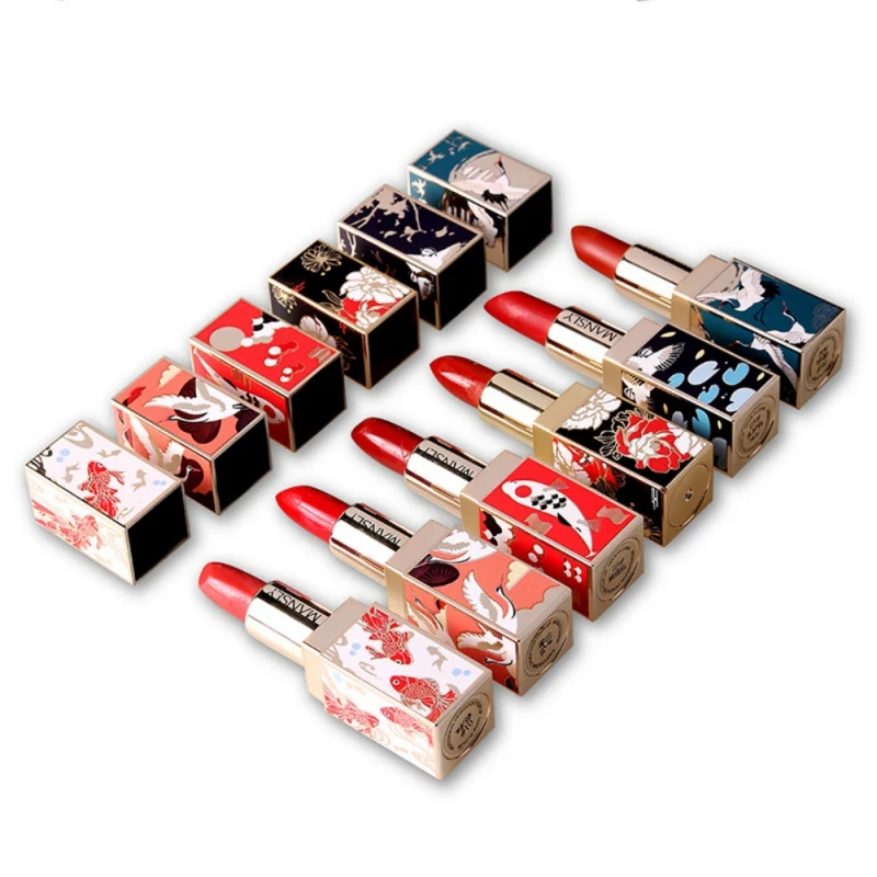 BeJing Chinese Style Lipstick Forbidden City Long-Lasting Moisturizing Waterproof Matte Lipstick