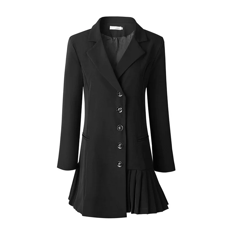 2019 Hot Selling Spring Women Casual Long Thin Blazers Coats Notched Collar Full Sleeve Triple Button Fashion Cardigans Dropship 2019 Hot Selling Spring Women Casual Long Thin Blazers Coats Notched Collar Full Sleeve Triple Button Fashion Cardigans Dropship