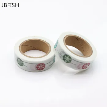 

JBFISH Washi Masking Tapes Decoration Snowflake Year Adhesive Tapes DIY 8042