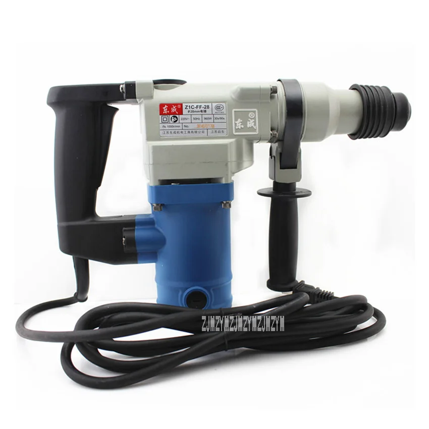 

New Arrival Impact Drill Hammer Dual-use Z1C-FF02-28 High-power Impact Drill Hammer Power Tools 220V/50Hz 960W 0-1000r/min 28mm