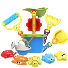 SLPF Children Beach Toys Baby Dredging Tools Hourglass Shovel Shower Mold For Sand Set Giochi Spiaggia Bambino Kids Party NewG13