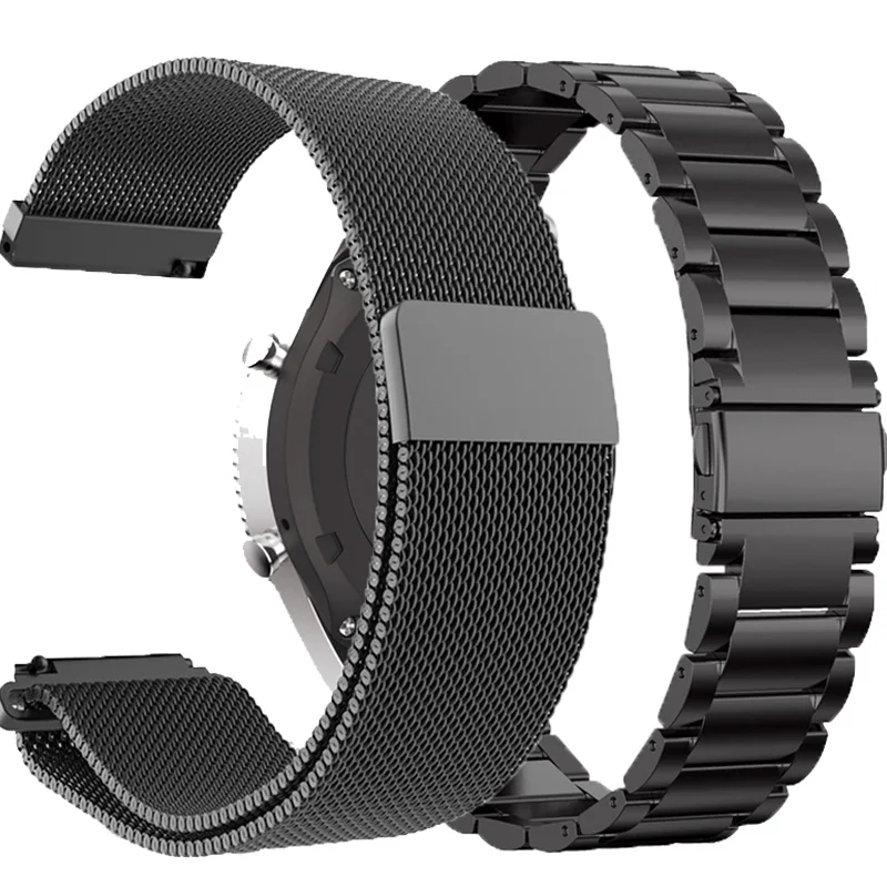 

Metal Stainless Strap For Xiaomi Huami Amazfit Pace Stratos 2/2S Smart Watch 22MM Band For Samsung Gear S3 Frontier Wristband