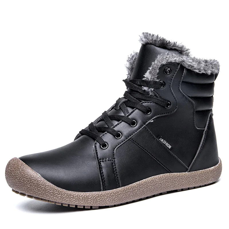 

New winter warm boots velvet thickened medium tube soft skid snow boots.