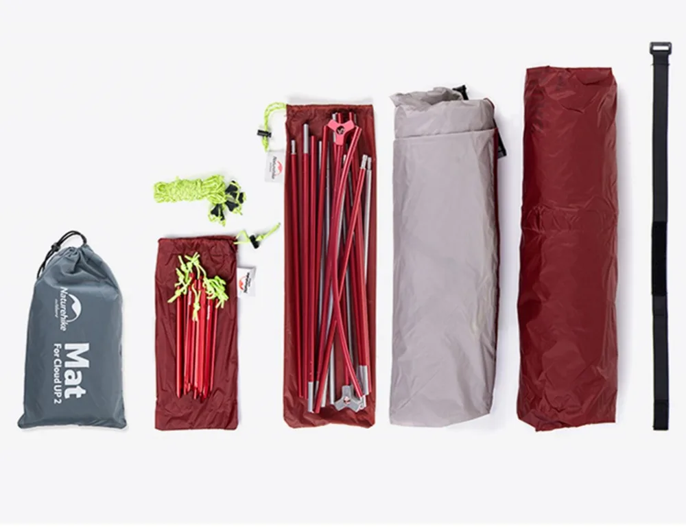Camping Tent Naturehike CloudUp 1/2/3 Persons 20D Silicone Double Layer Ultralight Mountain Climbing Hiking Waterproof