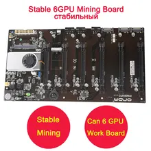 Stable New for Onda D1800 BTC Mining Motherboard 6 PCI-E Support 6 Video Cards Mining All Solid State Capacitor Comes With CPU