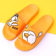 Женские тапочки с рисунком; летние домашние Нескользящие тапочки на толстой подошве; милые женские пляжные Нескользящие шлепанцы для ванной; мужские шлепанцы