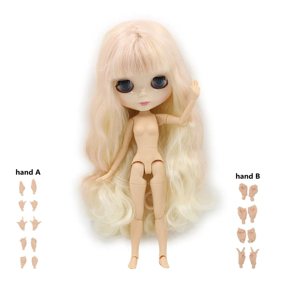 Blyth кукла ледяная 1/6 шарнир тело DIY обнаженные игрушки BJD модные куклы девушка подарок Специальное предложение на продажу с ручной набор A& B - Цвет: 2352340Joint