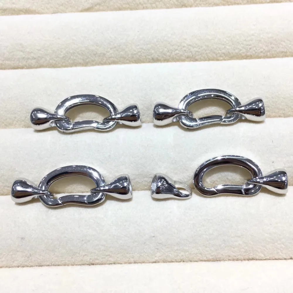 925 Silver Necklace Bracelet Clasps and Hooks Natural Pearl Jewelry