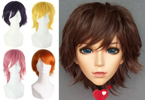 (DM-WIG04) резиновая японская Аниме Kigurumi Косплей Маска Лолита кроссдресс парик 30 см |