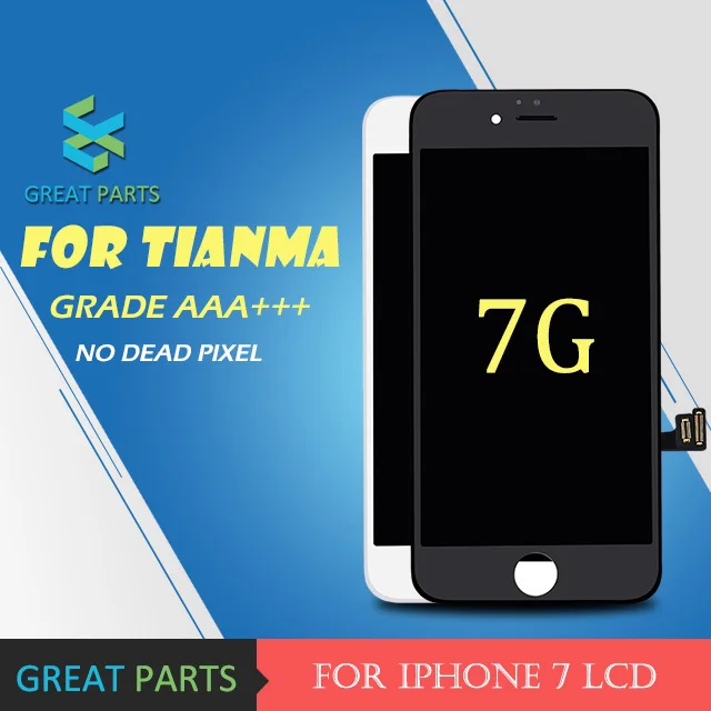 

GREAT PARTS 5PCS For tianma lcd Grade AAA Hot Sale For 7 LCD Display Screen Assembly With Digitizer Glass Repair Replacement