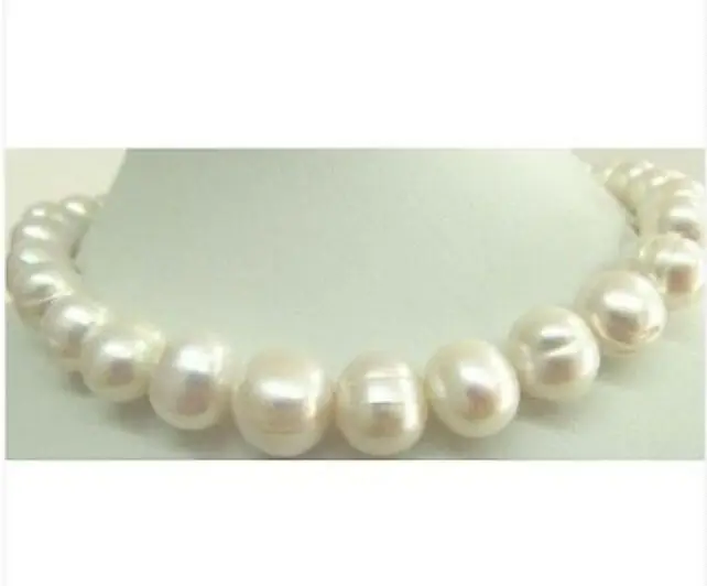 

Wholesale fast HUGE 18"11-12MM SOUTH SEA WHITE CREAM PEARL NECKLACE VERY GOOD LUSTER (A0513)