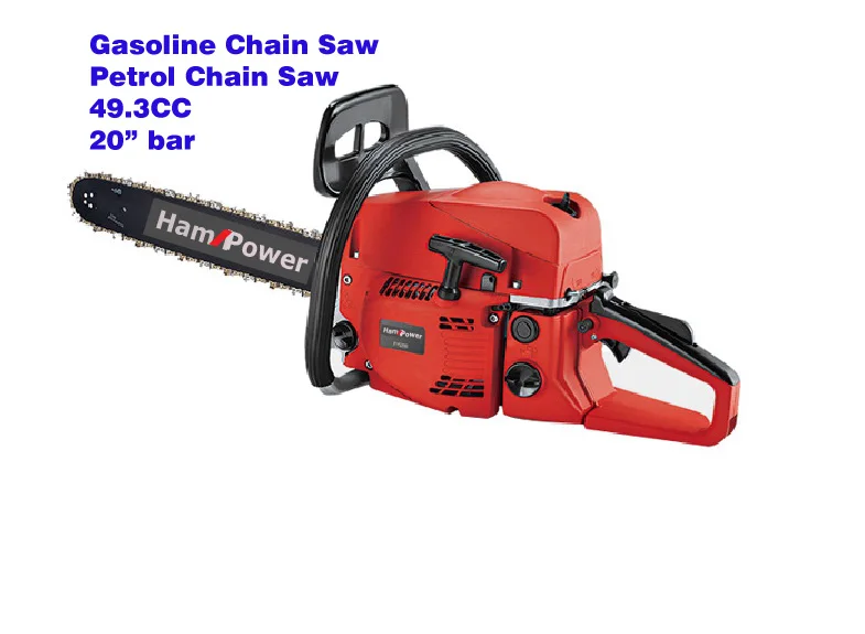 

petrol chain saw 49.3CC 20" 500mm gasoline chain saw wood cutting saw