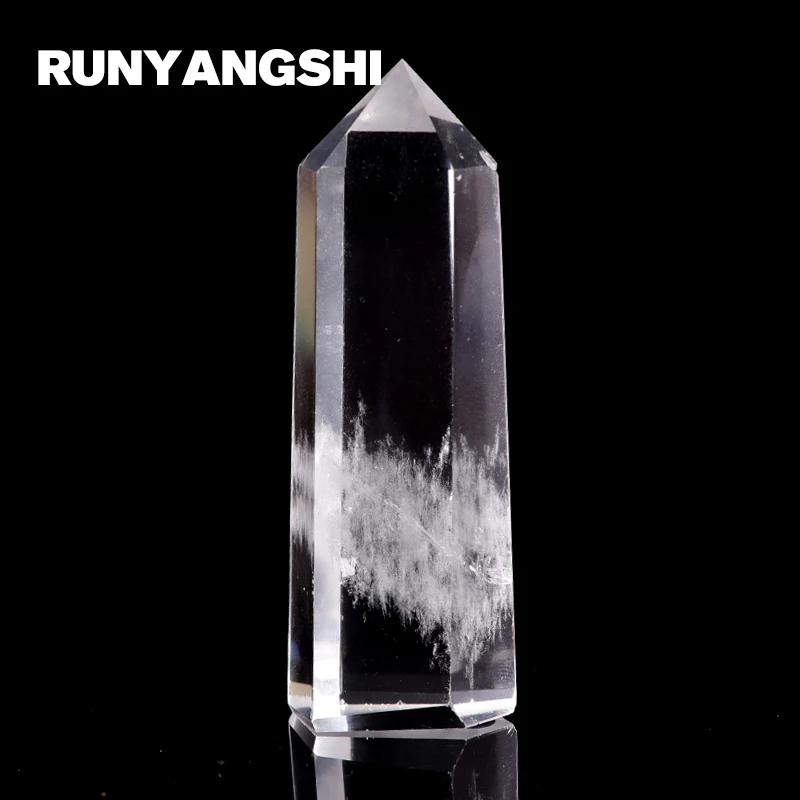 Buy Runyangshi Crystal Pillar Stone 1 Pc Simple Style Natural White Crystal