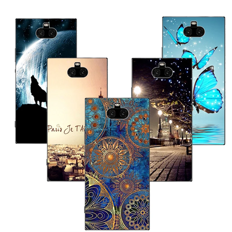 Чехол для телефона Sony Xperia 10 I3113 I4113 I4193 I3123 силиконовый мягкий мультяшный чехол Plus