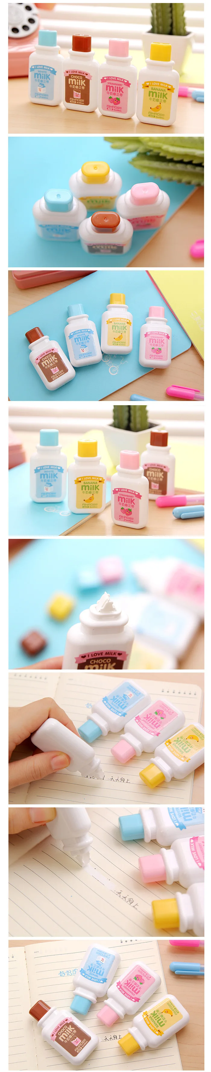 Cute Milk Design Correction Tape Material Escolar Kawaii Kids Student Stationery Gift School Office Supplies Papelaria