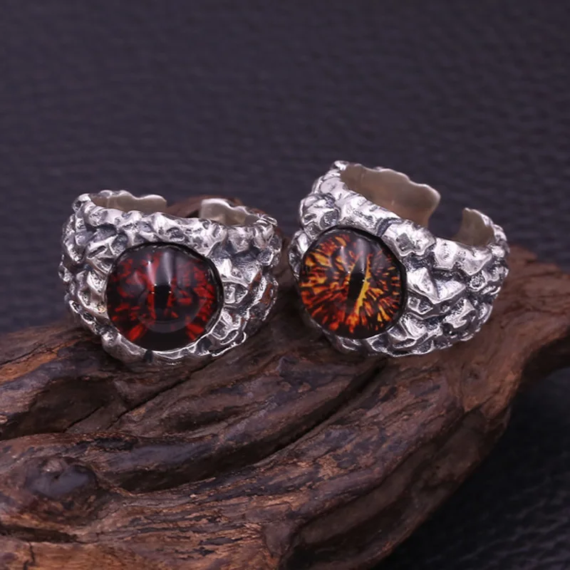 

pure silver ornaments Thai silver restoring ancient ways men personality of ghosts in a domineering crack openings ring