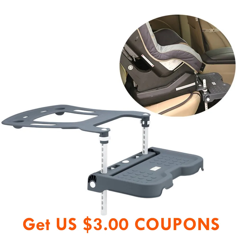 

Grey baby car seat pedal for 0~8 years kids knee guard safety protective cushion kids car seat footrest booster seat footrest