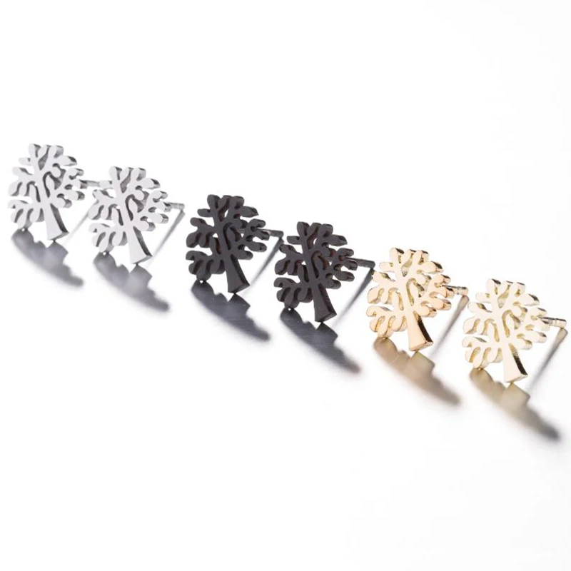 Yiustar New Fashion Beautiful Cute Unique leaf Earrings Exquisite Graceful Charm Plant Studs Ear Jewelry For Women Birthday Gift