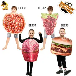 Детский костюм для мальчиков костюм пиццы ролевая игра «мороженое» и виноград и гамбургер косплейный костюм для Хэллоуина
