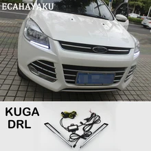 ECAHAYAKU Daytime Running Light DRL for Ford Escape Kuga 2013 2014 2015 2016 Left Right side Turning Signal Light car styling ECAHAYAKU Daytime Running Light DRL for Ford Escape Kuga 2013 2014 2015 2016 Left Right side Turning Signal Light car styling