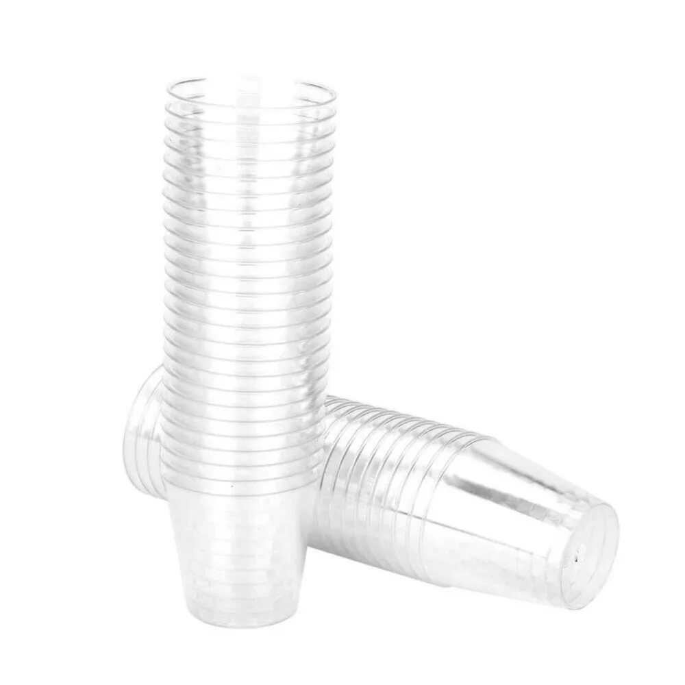 

20pcs 30ml Eco-friendly Clear Plastic Shot Cup Disposable Shooter Cups Tumblers For Weddings Birthday Party Tableware