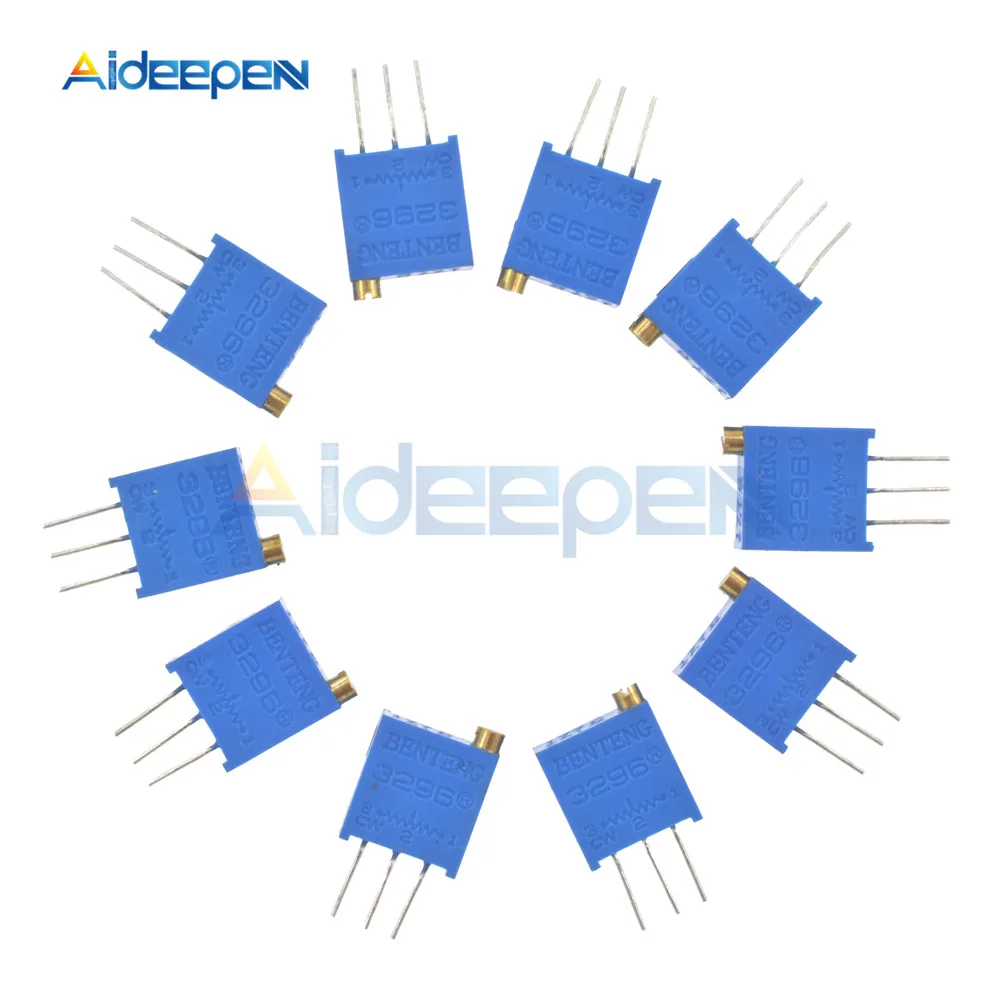 

10pcs Adjustable Precision Potentiometer Resistor 3296 3296W 3362 3362P 101 102 103 104 105 201 202 203 204 501 502 503 504