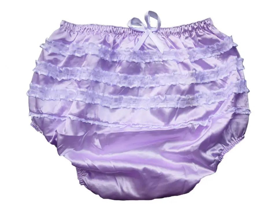 ABDL Abdl ПВХ & сатин трусики оборками брюки для румбы FSP07 2|pants pants|panties pantiespanties pants |