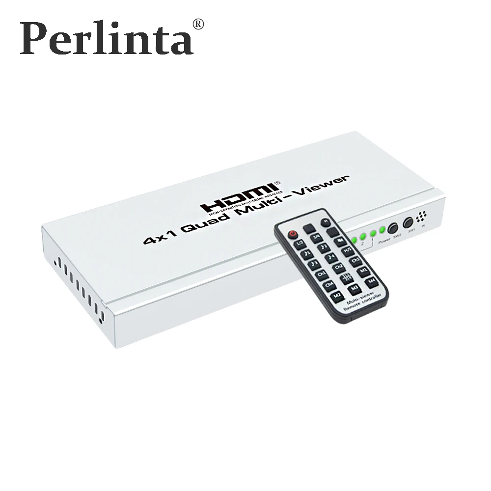

Perlinta Splitter Hdmi 4x1 Multi-viewer Seamless,HDMI 4 TO 1 Quad Multiviewer Switcher Converter Adapter For HDTV TV BOX ,PS4