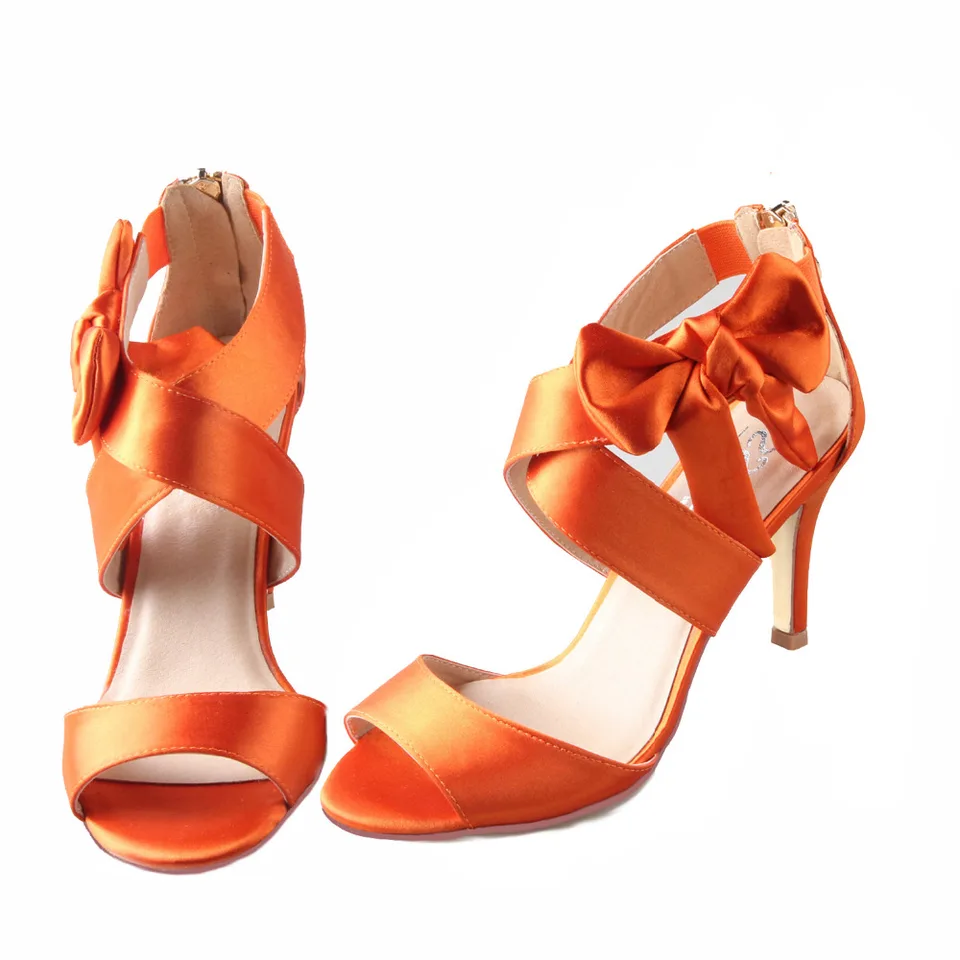 burnt orange stilettos