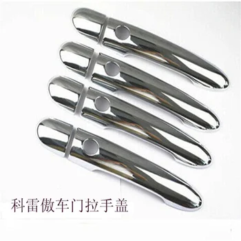 

For Renault Koleos 2009-2012 2013 2014 Samsung QM5 ABS Chrome Door Handle Catch cover Trim cap Car-Styling Accessories 8pcs/set
