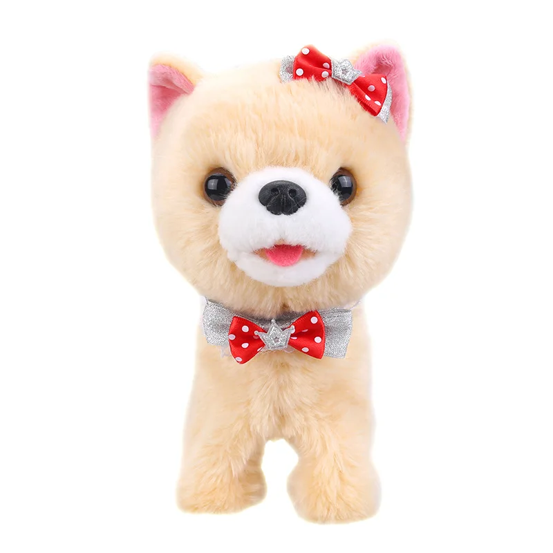 Robot Dog Sound Control Dog Electronic Interactive Dog Plush Toys Walk Bark Music Teddy Toys For Children Birthday Gifts