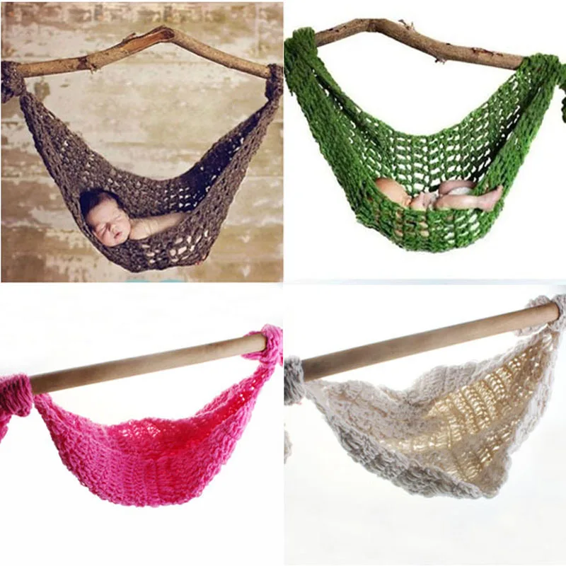 

newborn hand knit baby apparel hammock baby photography studio props baby Swings fotografie achtergronden Jumpers for infant
