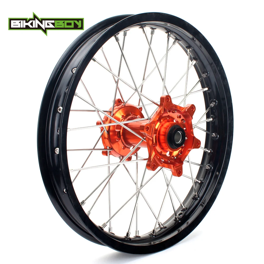 

BIKINGBOY 19" 36 Holes MX Motocross Supermoto Rear Wheel Rim Hub for KTM SX XC XC-F SX-F XF-F XC-F 125 250 300 350 450 12 13 14