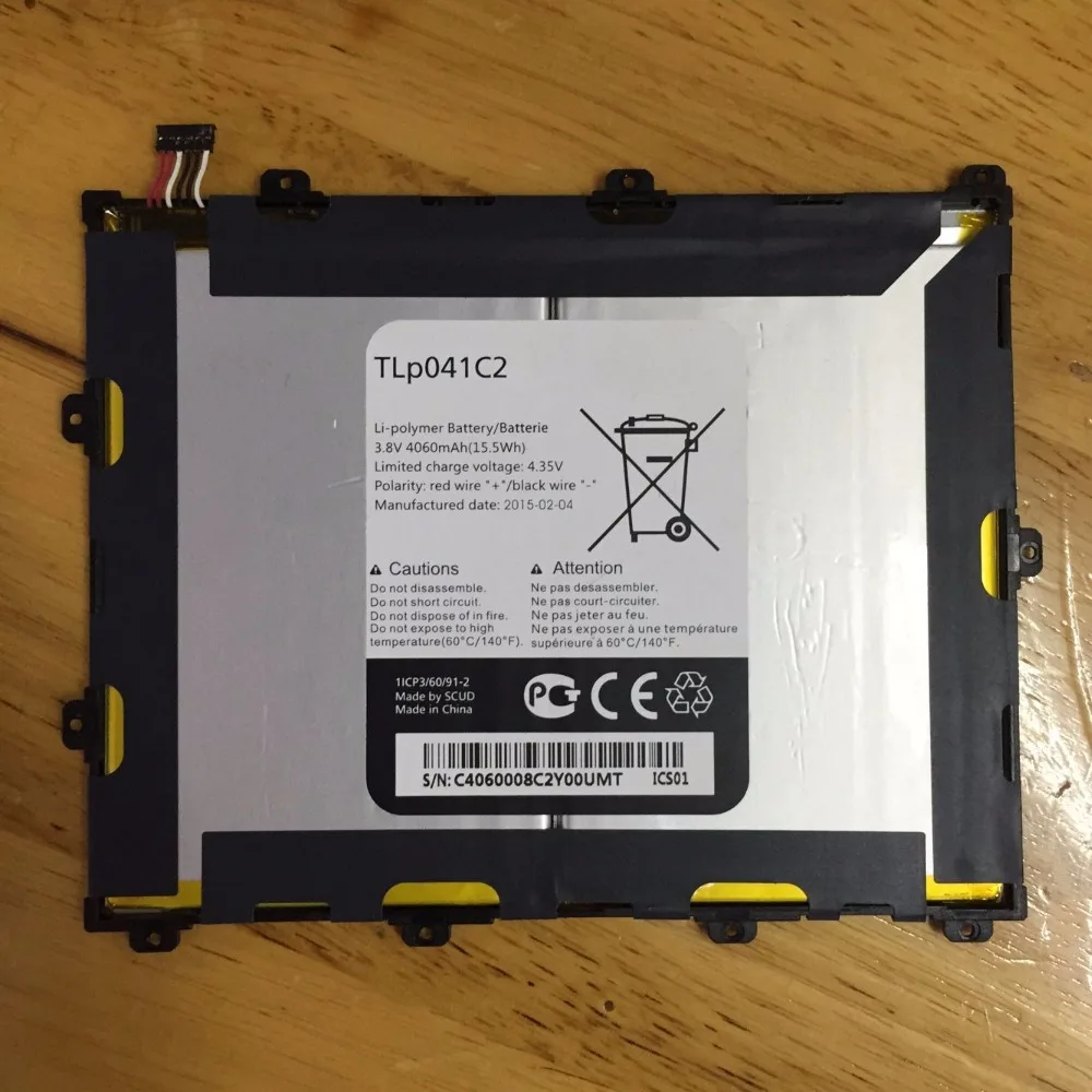 NEW for Alcatel One Touch Pop 8 TLp041C2 battery Alcatel P320A Telus Tablet Li Polymer, 4050mAh
