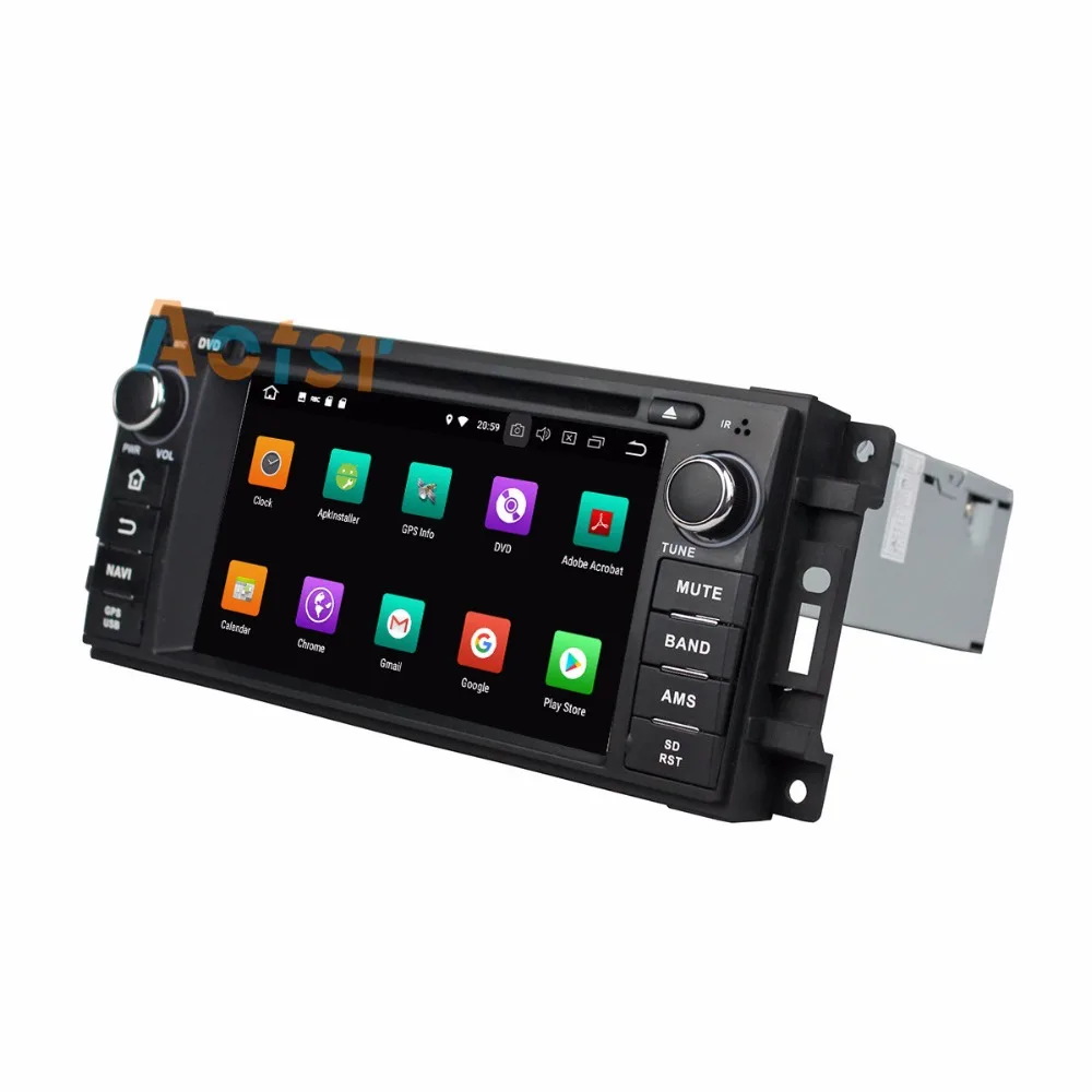 Sale IPS Screen Android 8.0 4+32G Car multimedia dvd player head unit For Sebring/300C/Jeep/Grand Cherokee/Compa GPS Navigation radio 2