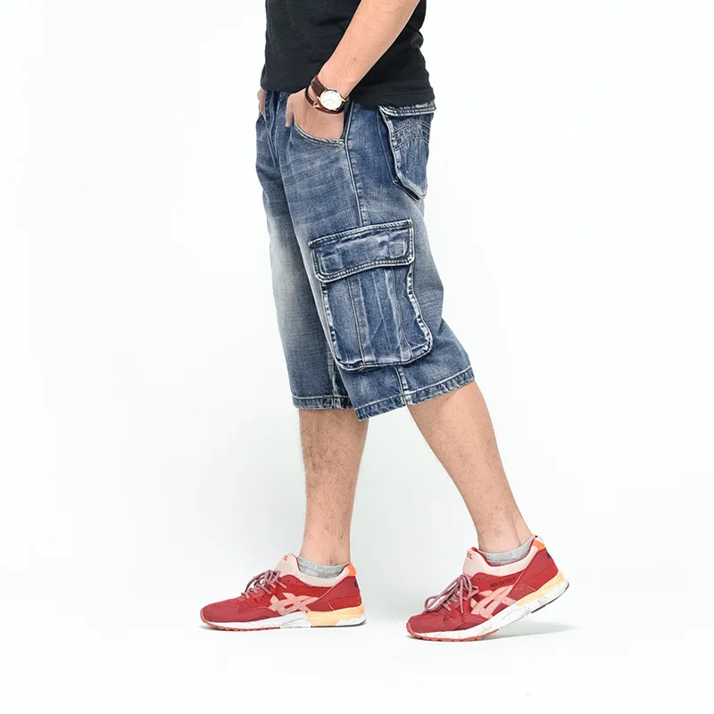 Loose Baggy Denim Cargo Shorts 5